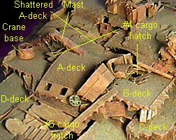 Center/middle of stern section